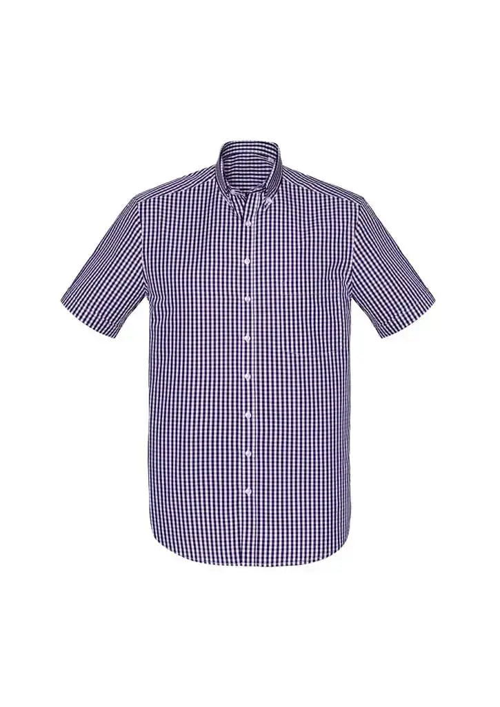 Biz Corporates Springfield Mens Short Sleeve Shirt 43422 Corporate Wear Biz Corporates XS Purple Reign